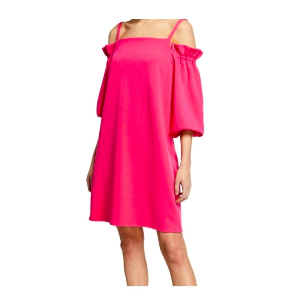 Laundry by Shelli Dress Segal cut out shoulder Size 10 Pink Cocktail